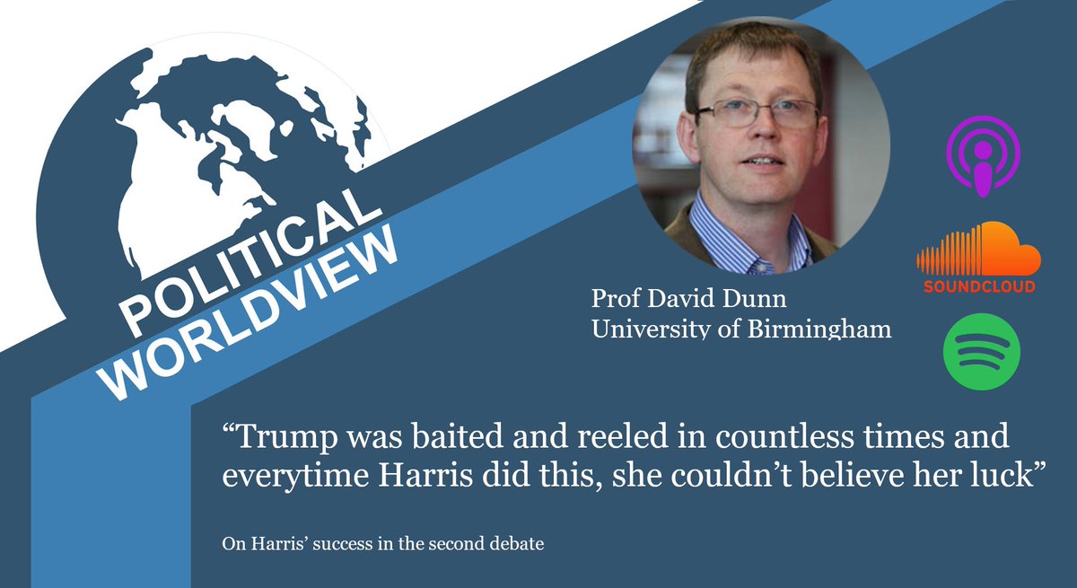 POLSIS Birmingham (@bhampolsis) on Twitter photo 🚨Our very own <a href="/PolWorldView/">Political WorldView</a> podcast is back! In our first ep. of the new season, host <a href="/adamjamesquinn/">Adam Quinn</a> catches up on the US presidential election with <a href="/HastingsDunn/">David H Dunn</a> after a wildly eventful summer. They talk #Trump, #Kamala, #Vance and much else.🎙️
Links in the thread below. 🚨Our very own <a href="/PolWorldView/">Political WorldView</a> podcast is back! In our first ep. of the new season, host <a href="/adamjamesquinn/">Adam Quinn</a> catches up on the US presidential election with <a href="/HastingsDunn/">David H Dunn</a> after a wildly eventful summer. They talk #Trump, #Kamala, #Vance and much else.🎙️
Links in the thread below.