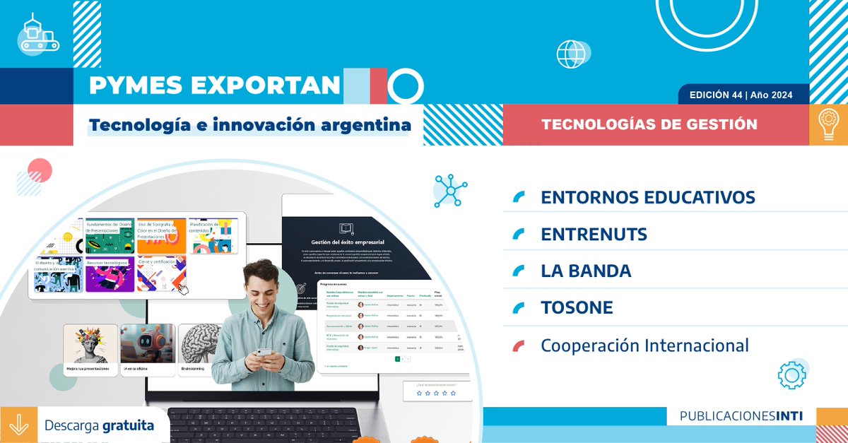 Te compartimos un nuevo #PymesExportan, Tecnología e Innovación Argentina 🇦🇷 donde presentamos nuestra experiencia técnica en el acompañamiento a empresas sobre Tecnologías de gestión, disciplina transversal a varios sectores industriales. 
🔗 Leelo acá 👉lc.cx/5by-IA