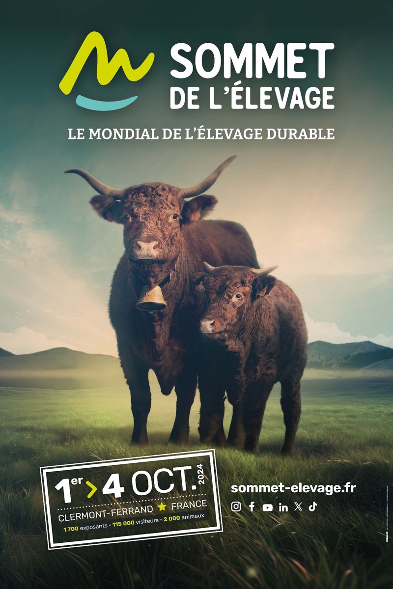 🌾🐄 Le #SIA2025 souhaite un excellent événement au Sommet de l’Élevage qui ouvre ses portes dans quelques heures !

Les salons sont essentiels pour dynamiser notre secteur. 🤝✨

N’oublions pas : la réussite des uns, c’est aussi celle des autres ! 💪🌍

#Agriculture