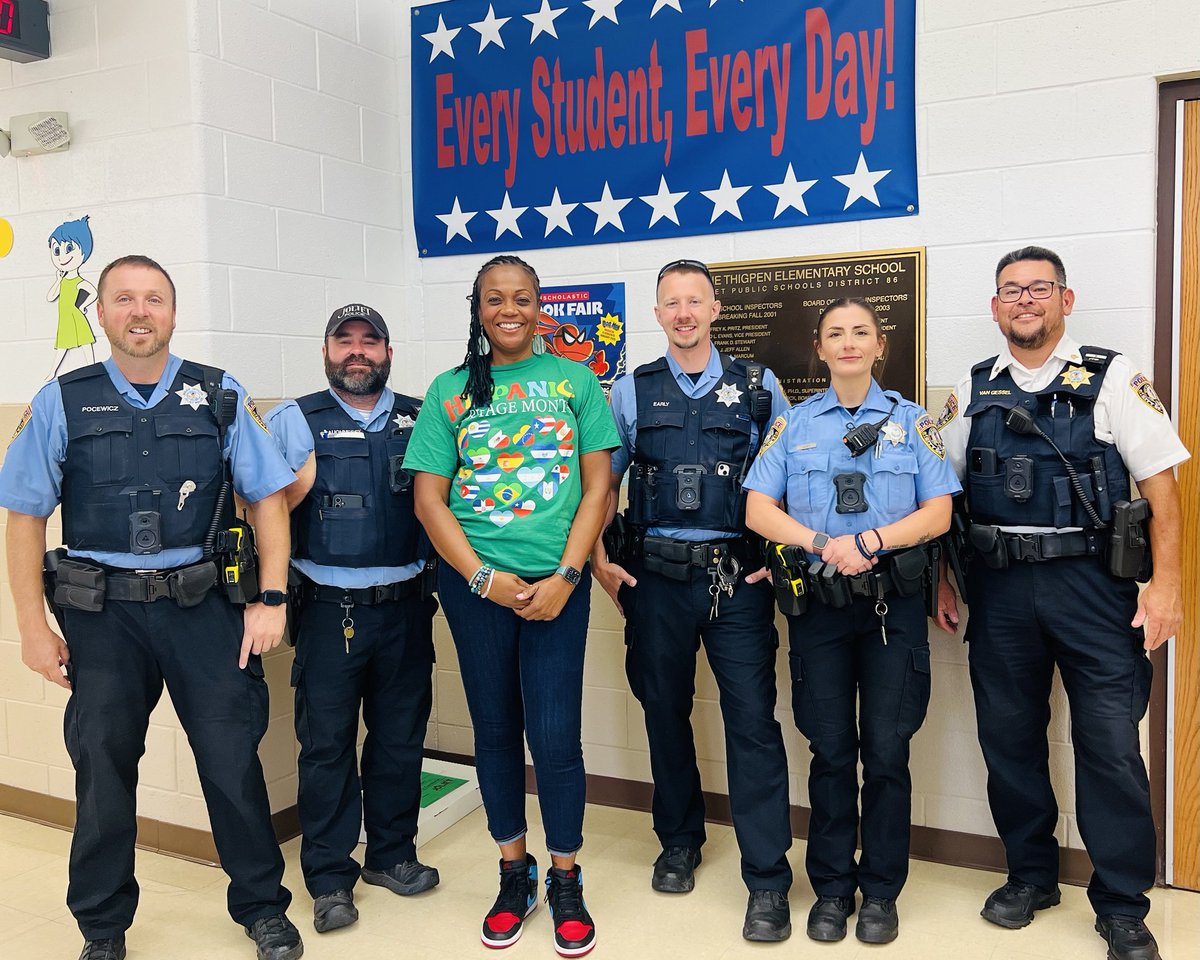 Thank you to the <a href="/JolietPolice/">Joliet Police Department</a> for their continued support and collaboration.  Thigpen had a very successful lockdown drill, thanks Sgt. Van Gessel.