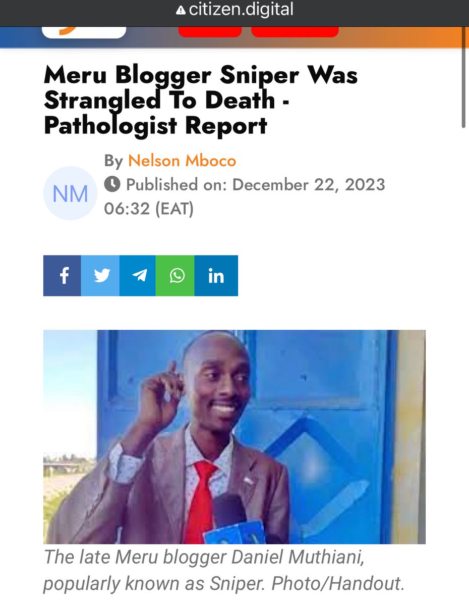 bonifacemwangi's tweet photo. We need #OccupyKenya protests. A day of rage, and courage. Migori’s governor mistress was murdered; raped, stabbed 8 times and her unborn child ripped off her stomach while still alive.
Meru blogger Sniper was tortured and strangled. 
Kisii blogger Nyabaro was strangled to death. https://t.co/rbZOkFQisN