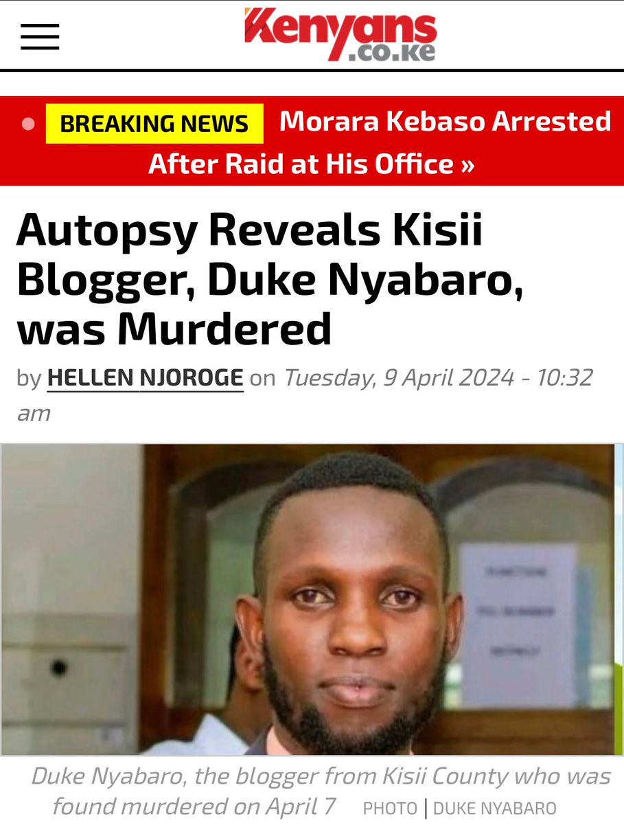 bonifacemwangi's tweet photo. We need #OccupyKenya protests. A day of rage, and courage. Migori’s governor mistress was murdered; raped, stabbed 8 times and her unborn child ripped off her stomach while still alive.
Meru blogger Sniper was tortured and strangled. 
Kisii blogger Nyabaro was strangled to death. https://t.co/rbZOkFQisN