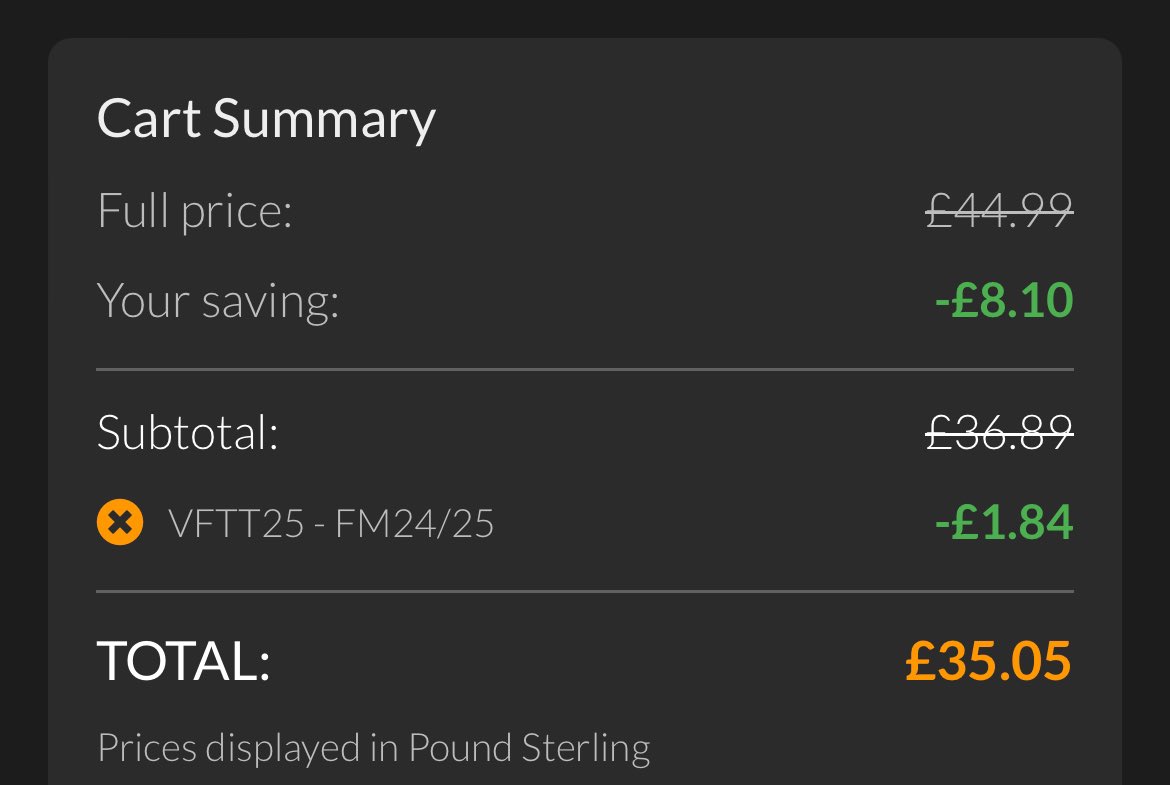DGear86Gaming (@dgear86gaming) on Twitter photo Get #FM25 for just £35.05!!
Use our unique link below then apply the coupon code: VFTT25
All commission will be going to <a href="/FreeKicks/">FreeKicksFoundation™</a>
RTs appreciated
👇🏻👇🏻👇🏻👇🏻
fanatical.com/en/game/footba… Get #FM25 for just £35.05!!
Use our unique link below then apply the coupon code: VFTT25
All commission will be going to <a href="/FreeKicks/">FreeKicksFoundation™</a>
RTs appreciated
👇🏻👇🏻👇🏻👇🏻
fanatical.com/en/game/footba…