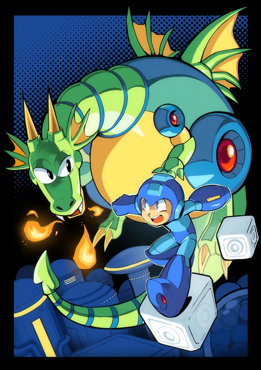 Megaman 2, vs Mecha dragon ✨