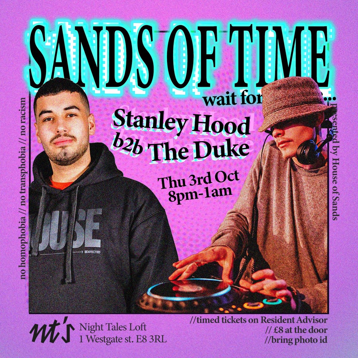 Buzzing for this Thursday! 
Playing at London's Night Tales Loft B2B The Duke 🪩
Invited by the amazing Grace Sands 🙏🏽
All the info you need is below ⬇️
ra.co/events/2000447