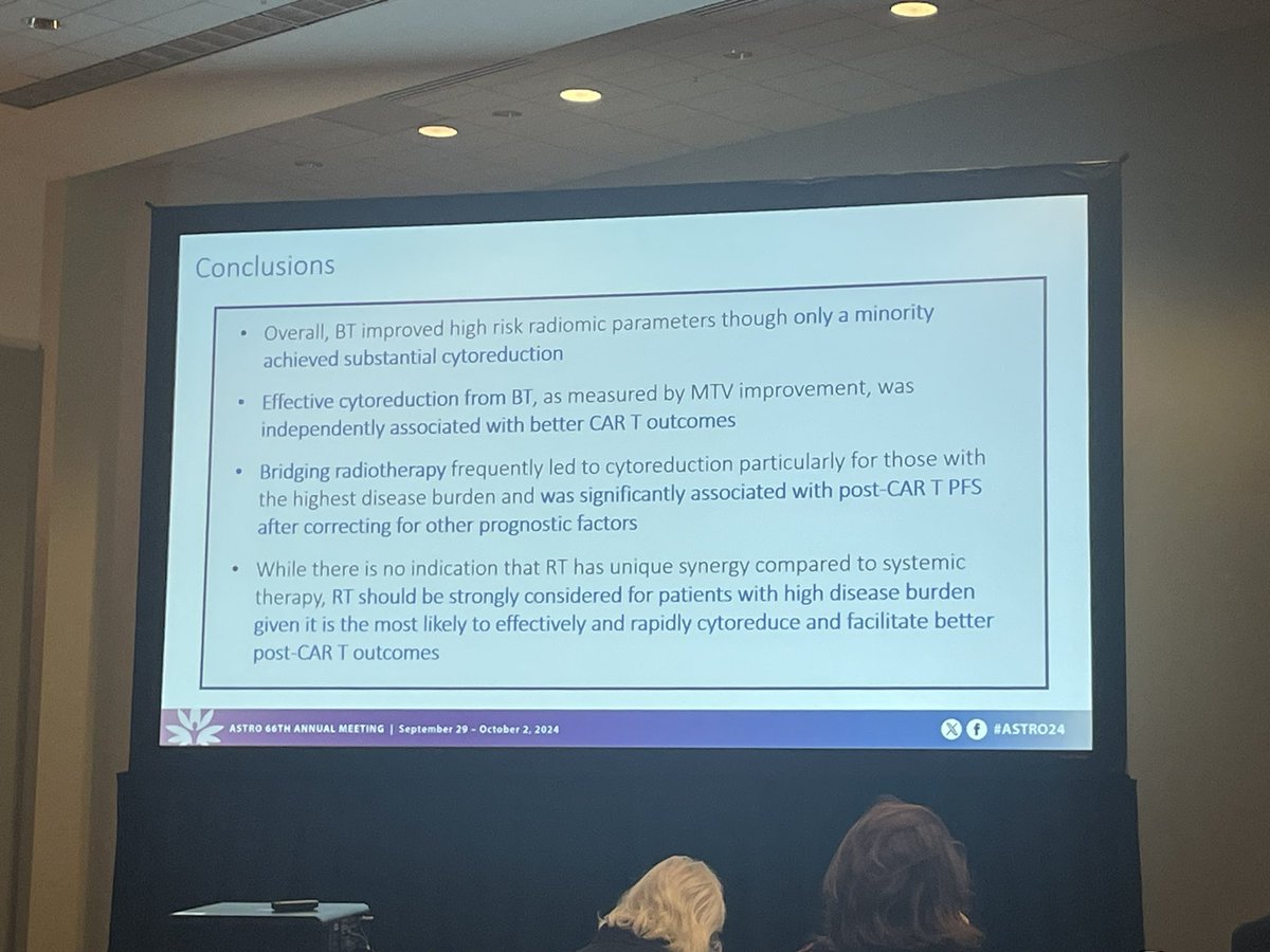 Colton Ladbury, MD (@coltonladbury) on Twitter photo <a href="/brandon_imber/">Brandon Imber</a> presented on how radiation as a bridging therapy is particularly good at cytoreducing disease and improving outcomes with CAR T infusion #ASTRO24 <a href="/brandon_imber/">Brandon Imber</a> presented on how radiation as a bridging therapy is particularly good at cytoreducing disease and improving outcomes with CAR T infusion #ASTRO24