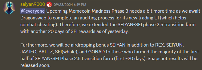 sei_ballz's tweet photo. Who attend Memecoin Madness Phase 2.5 will receive an airdrop π
Raise your hand if you are a farmer $BALLZ π.
#sei #seiballz #seiyan #air $SEIYAN $BALLZ https://t.co/Dc5vyJdrMd