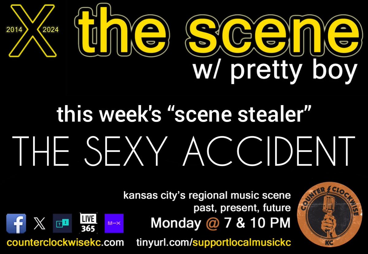 TO-NITE: Hear <a href="/AmbleHaunt/">Amble Haunt</a> <a href="/antennasup/">Antennas Up</a> and more!

7 &amp; 10 PM Central
ONLY on <a href="/Counterkc/">CounterclockwiseKC Radio</a>

counterclockwisekc.com
<a href="/Live365/">Live365</a> &amp; <a href="/tunein/">TuneIn</a>: search "CounterClockwiseKC"

tinyurl.com/supportlocalmu…

#supportlocalmusic