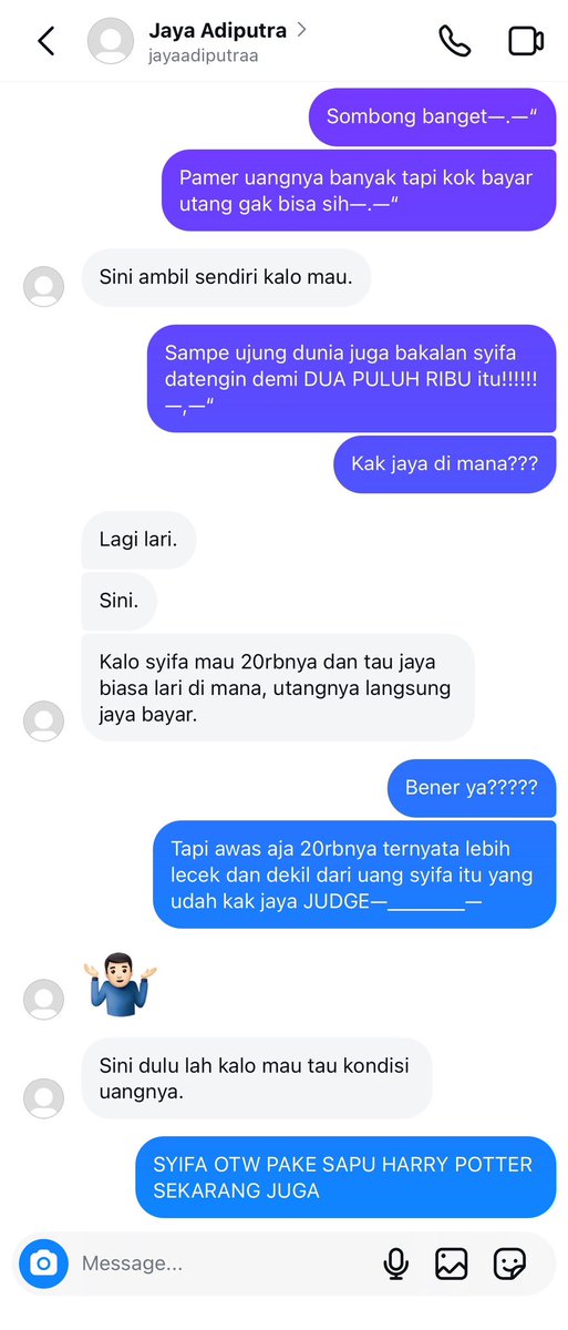 NAAMER1CAN0's tweet photo. #JayaSyifaStori; bayar utang, Kak! (1/2) https://t.co/GA9LaSFP0X