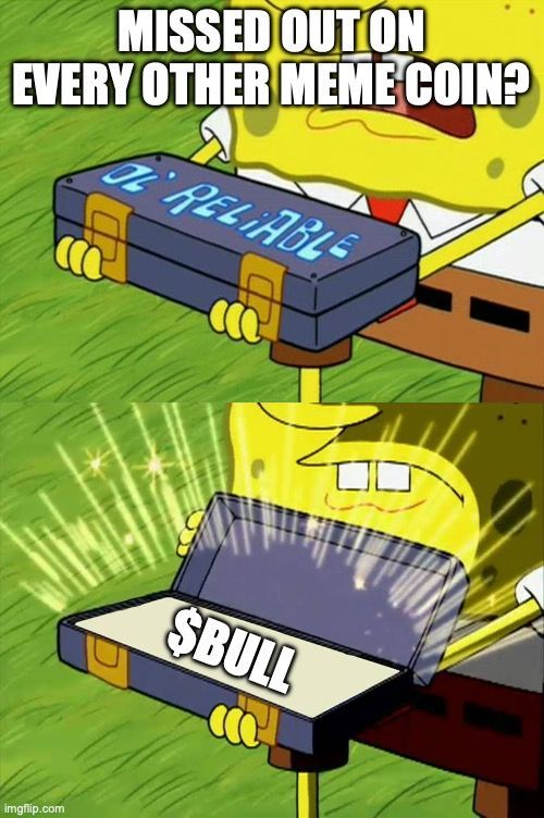 It's not too late, anon. The $Bull Run is just starting.

🚀 Join us the #BullRun army! 🐂💪

👉 raydium.io/swap/?inputMin… 

$SOL $BTC $ETH

#BullMarket #MemeSeason #AltSeason #SolanaMemes