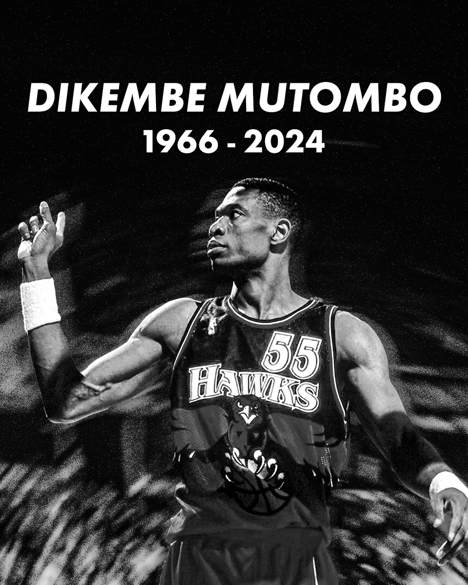 infosportplus's tweet photo. La légende NBA Dikembe Mutombo est décédée à 58 ans des suites de son cancer au cerveau.

Il aura marqué la NBA durant ses 18 saisons de part sa défense : 4x meilleur défenseur de l'année, 2e meilleur contreur de l'histoire.

Repose en paix 🏀 https://t.co/FVJz5O6PTo