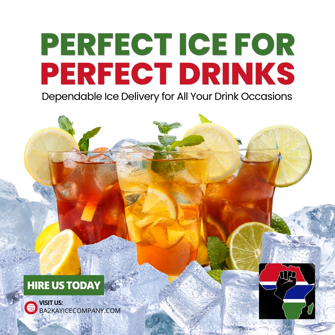 Ba2kayiceC's tweet image. With our dependable ice delivery, every sip is a chill thrill. 

Perfect ice for perfect drinks—because you deserve nothing less! Order yours today! 🧊 

🌐 ba2kayicecompany.com
📧 Williewilson@ba2kayicecompany.com

#Gambia #IceBag #WestAfrica #Ba2kayIcegambia #IceDelivery ...