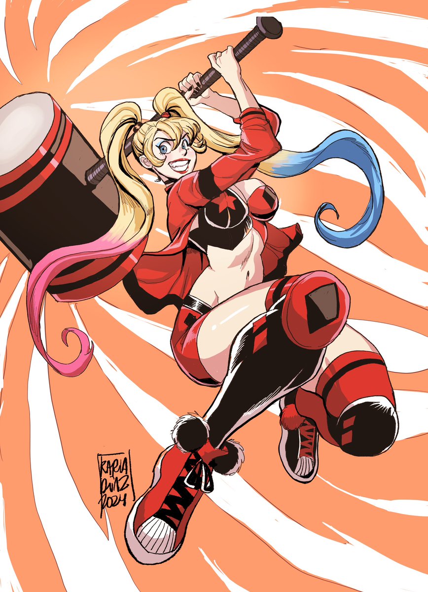 Harley Quinn fanart hecho en #procreate #harleyquinn