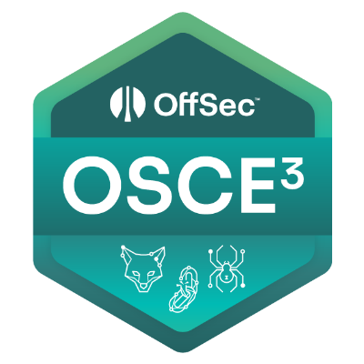 Just earned the OSCE3! I've got tons of respect to those who have earned this.