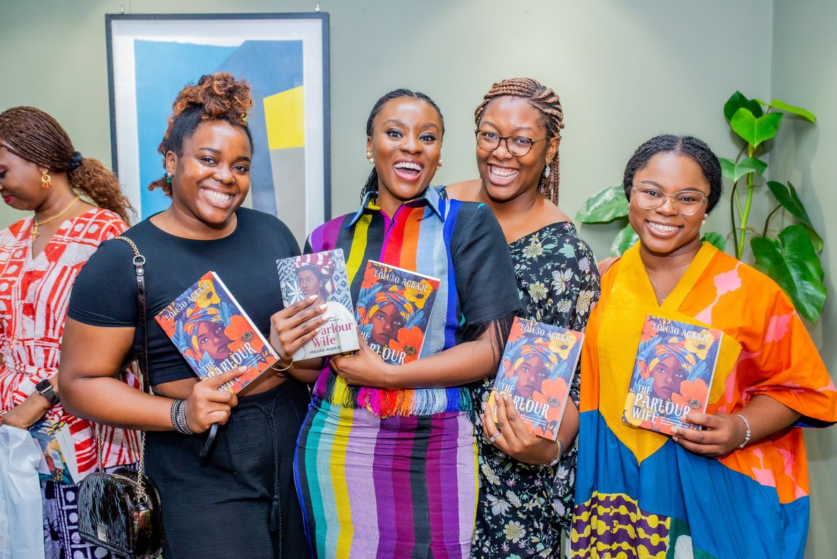 I'm so grateful for my tribe who spent Saturday afternoon with me at my book reading in Lagos. Without you, the story of The Parlour Wife would be incomplete. Thank you! The Parlour Wife is available in all markets! Get yours here: linktr.ee/FolusoAgbaje
