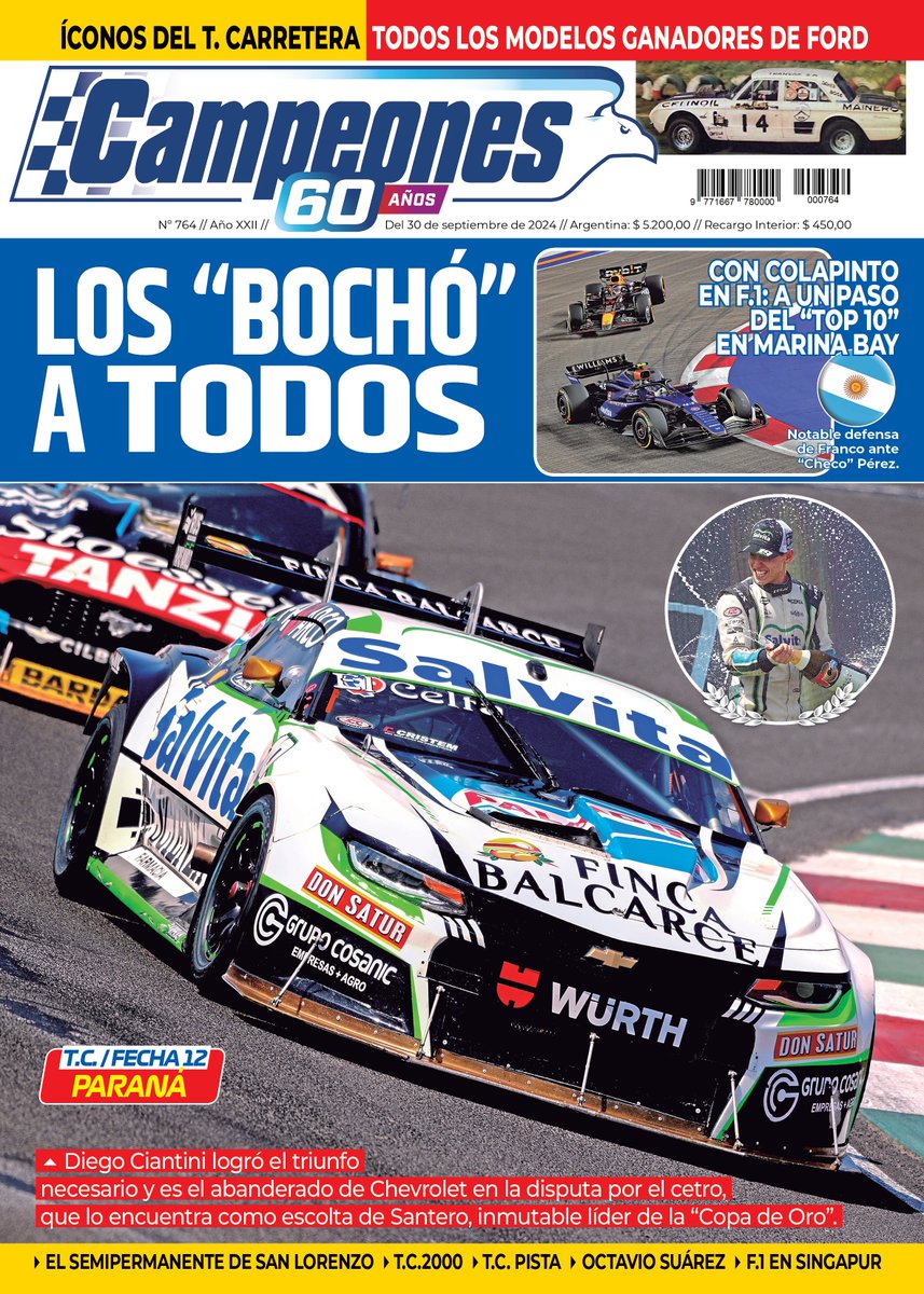Campeones 🦅 (@campeonesnet) on Twitter photo LOS "BOCHO" A TODOS | La tapa de la #RevistaCampeones con la victoria de <a href="/diegociantini/">Diego Ciantini</a> en Paraná.
➡️ Desde este martes conseguila en su formato papel o digital a través de nuestro sitio web. LOS "BOCHO" A TODOS | La tapa de la #RevistaCampeones con la victoria de <a href="/diegociantini/">Diego Ciantini</a> en Paraná.
➡️ Desde este martes conseguila en su formato papel o digital a través de nuestro sitio web.