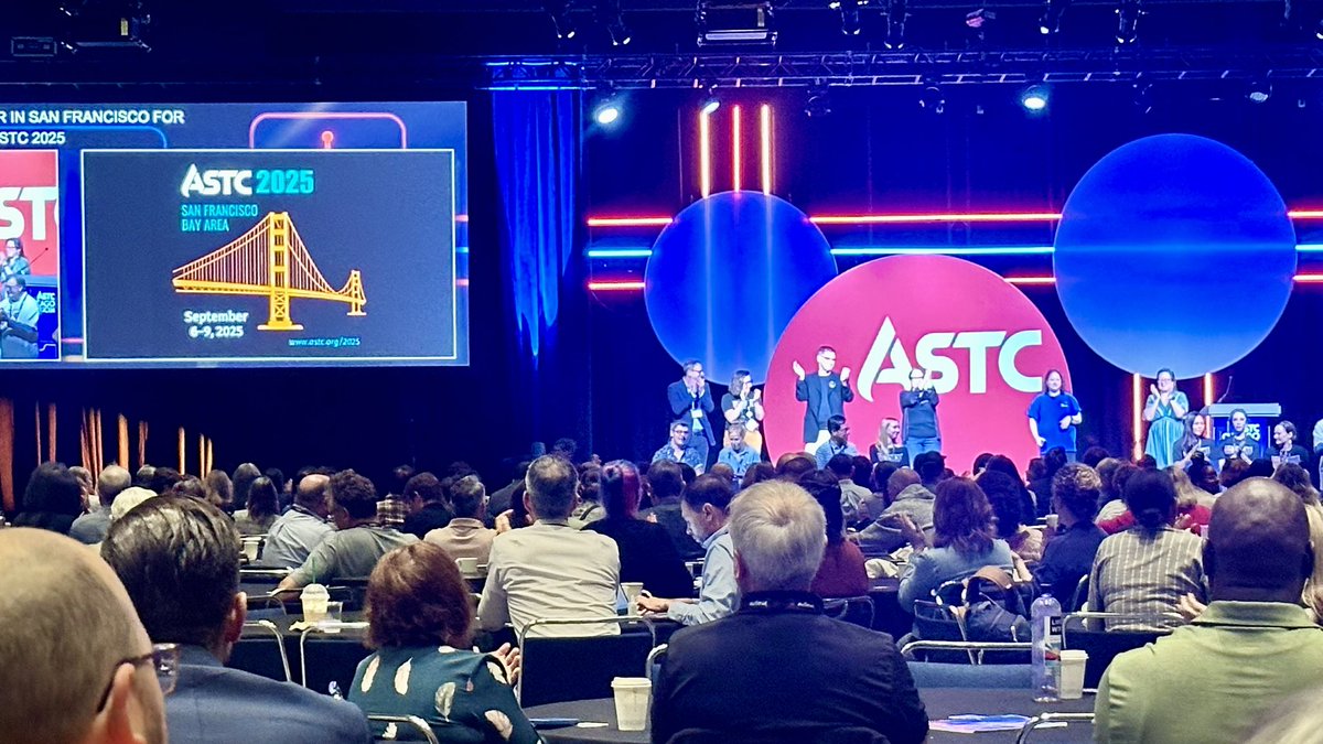 calacademy's tweet image. Academy Executive Director @DrScottSampson and other Bay Area museum leaders took the stage at #ASTC2024 to welcome next year’s @ScienceCenters conference to San Francisco. See you Sept. 6–9, 2025!