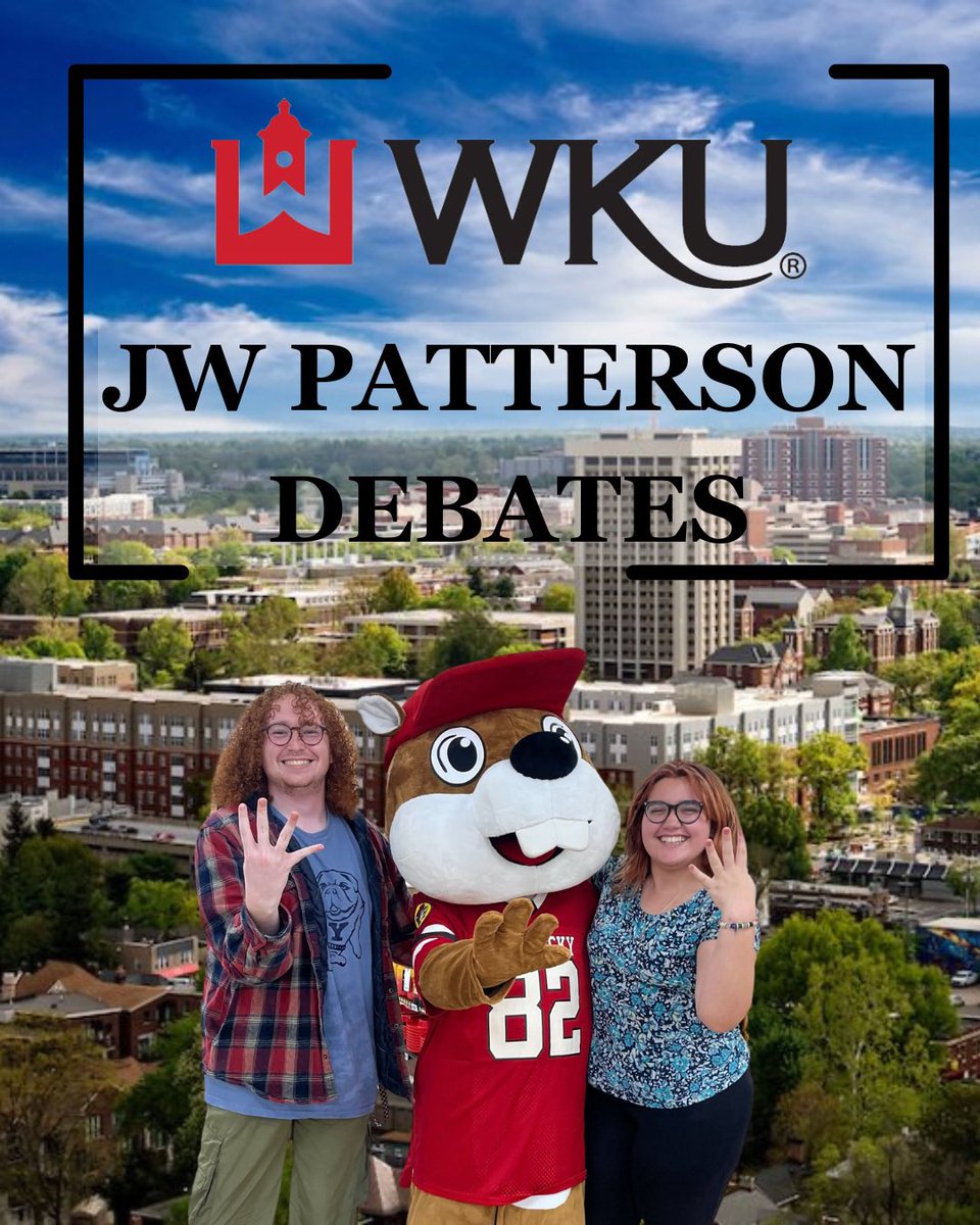 WKU Debate’s third tournament was at the JW Patterson debates hosted by the University of Kentucky.  Kole received 4th speaker and Ameya 6th in the Wildcat division.  They made the Top 8.  The varsity team increased their winning percentage by 11% from Northwestern. GO TOPS!