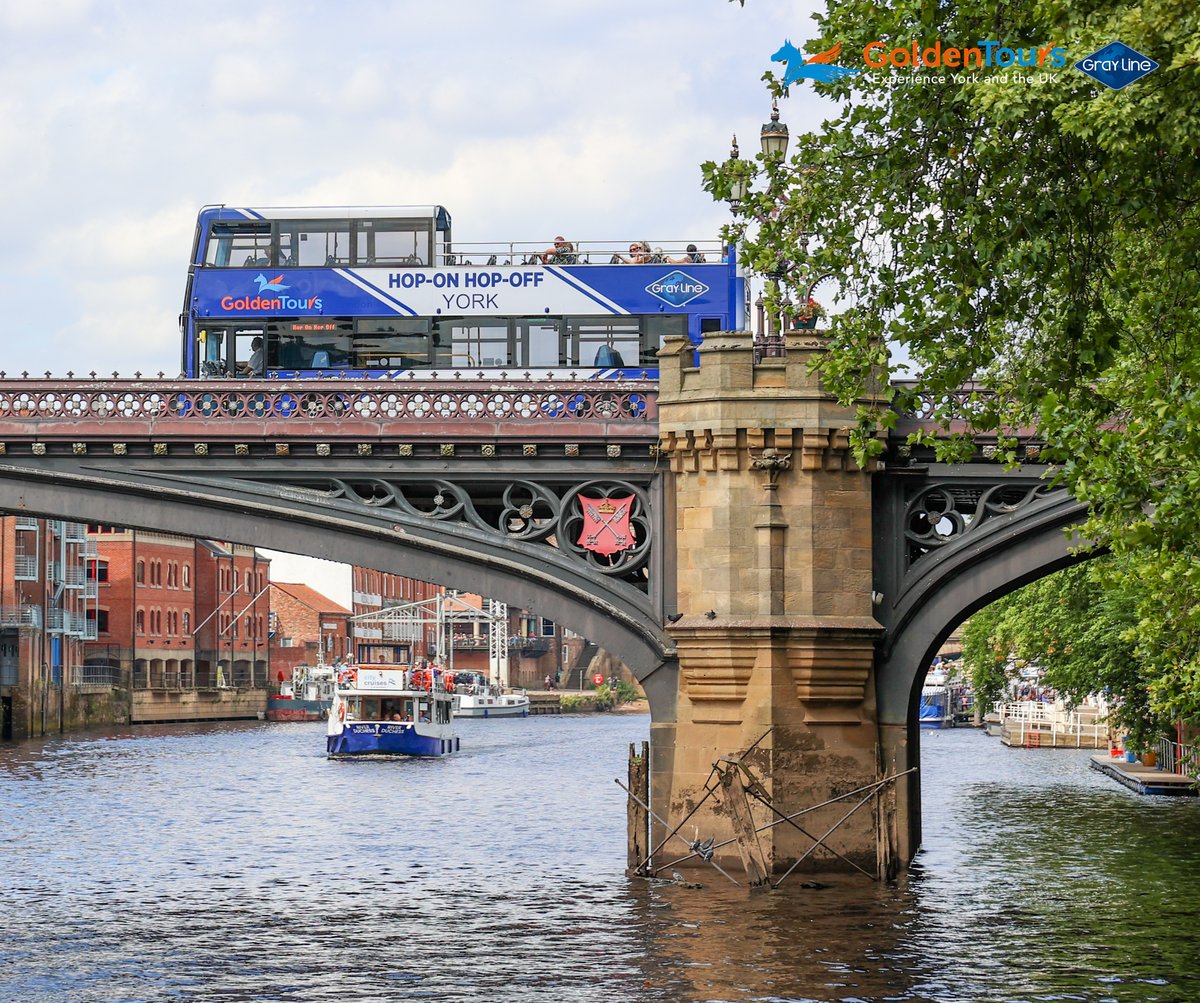 Come and join us this Autumn on our open-top sightseeing tour of #York 💙

Treat yourself to days of fun with our combination deals:
🚢 Tour Bus &amp; River Cruise
🏰 Tour Bus &amp; Cliffords Tower
⛓️ Tour Bus &amp; York Dungeon

Book your tickets here 
👉goldentoursyork.com/en/york-hop-on…