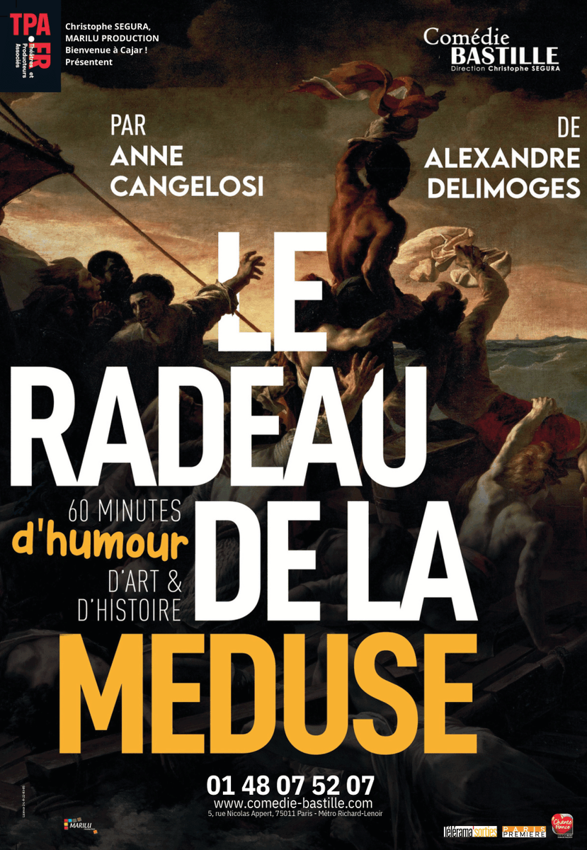 Le travail de recherche et d'analyse effectué par Alexandre Delimoges pour "Le Radeau de la Méduse" et le jeu d' Anne Cangelosi n'ont pas laissé indifférent <a href="/Singulars/">￼</a>.
La promesse de partage et d’érudition est tenue et sa façon de transmettre est captivante !"
#Histoire #art