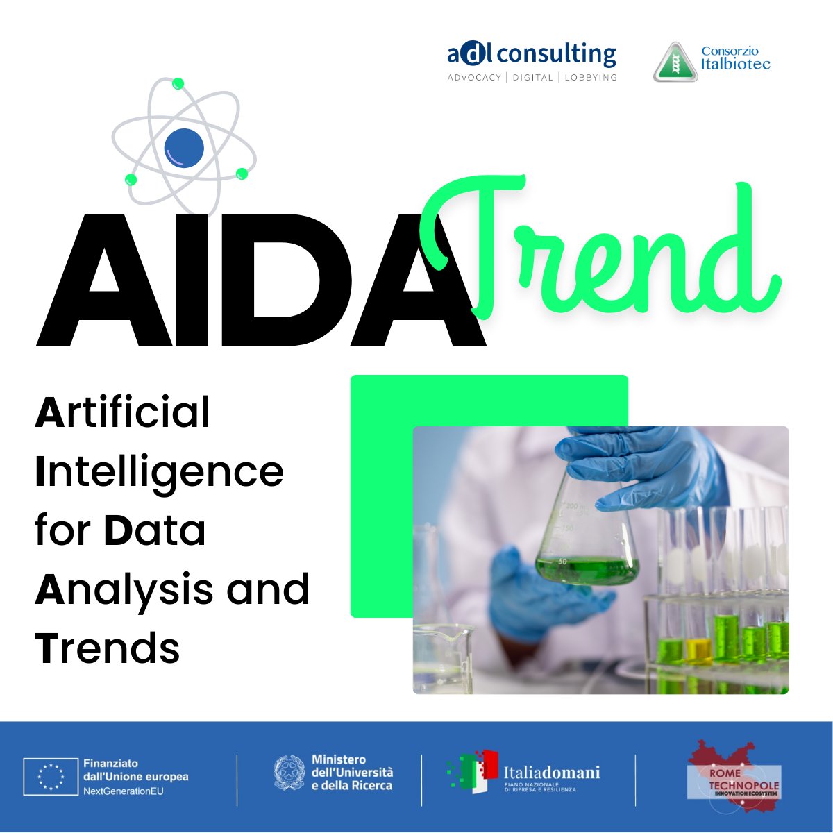 Adl Consulting (@adl_consulting) on Twitter photo 🚀 Felici di annunciare il progetto #AIDATrend: IA per l'analisi dati e trend! 💡 Insieme a <a href="/Italbiotec/">Consorzio Italbiotec</a>, puntiamo a rivoluzionare l'analisi di innovazione, #brevetti e pubblicazioni scientifiche.
🎯 Obiettivi: 1️⃣ Sviluppo strumenti #IA avanzati 2️⃣ Analisi su 5 temi chiave 3️⃣ 🚀 Felici di annunciare il progetto #AIDATrend: IA per l'analisi dati e trend! 💡 Insieme a <a href="/Italbiotec/">Consorzio Italbiotec</a>, puntiamo a rivoluzionare l'analisi di innovazione, #brevetti e pubblicazioni scientifiche.
🎯 Obiettivi: 1️⃣ Sviluppo strumenti #IA avanzati 2️⃣ Analisi su 5 temi chiave 3️⃣