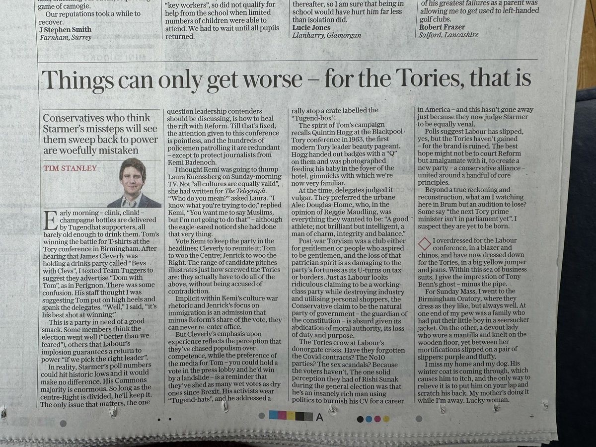 MTSundayExpress's tweet photo. Thought-provoking stuff from the excellent #TimStanley in today’s #Telegraph. https://t.co/1weiZjKJsW