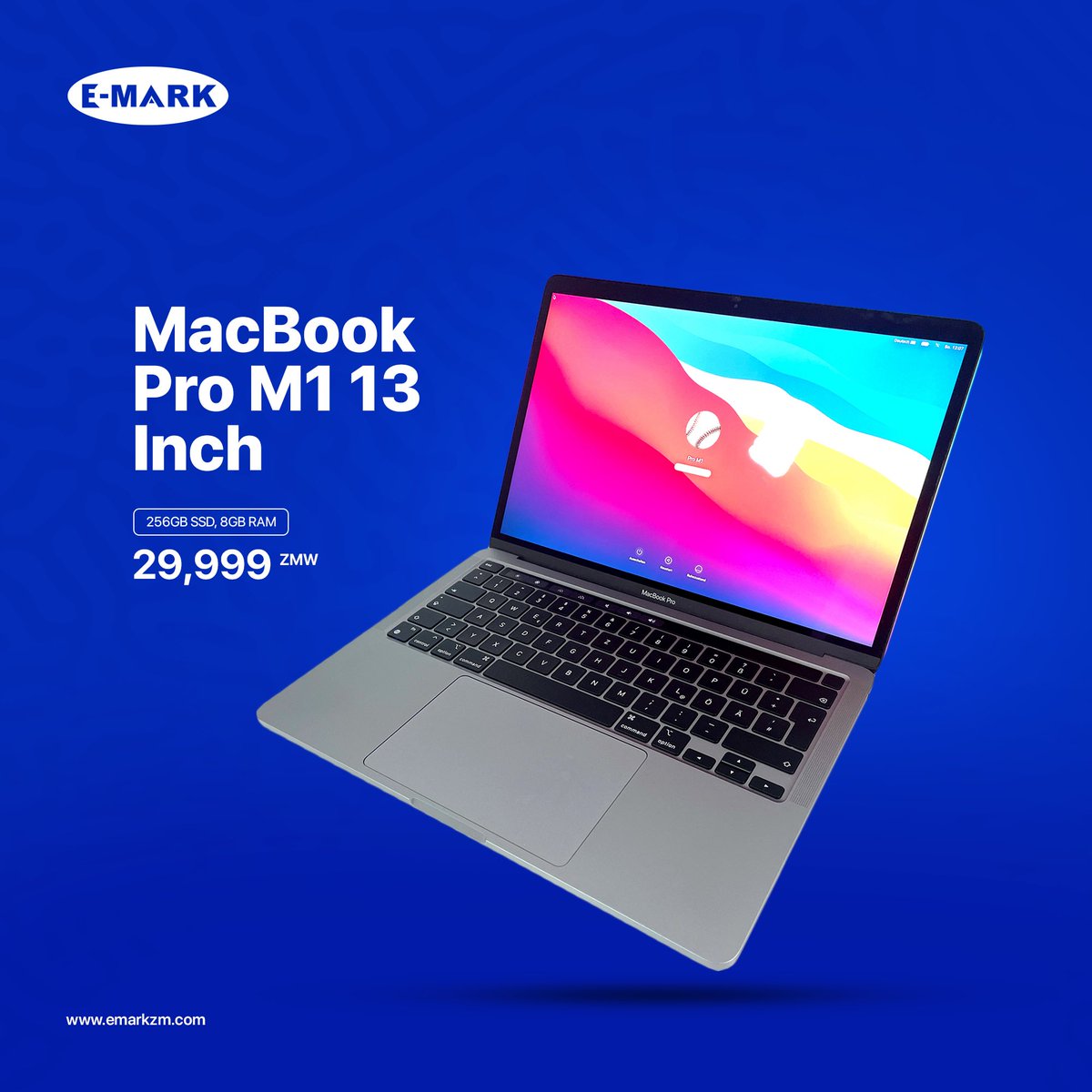 emarkzm's tweet photo. Unlock the power of performance with the MacBook Pro M1, 13-inch! 💻⚡ Featuring 8GB RAM and 256GB SSD, this compact powerhouse is built to handle all your creative projects and everyday tasks with ease. Experience the M1 revolution. 🚀 #MacBookProM1 #AppleM1 #PortablePower #Tech https://t.co/AcW7VJeD3f