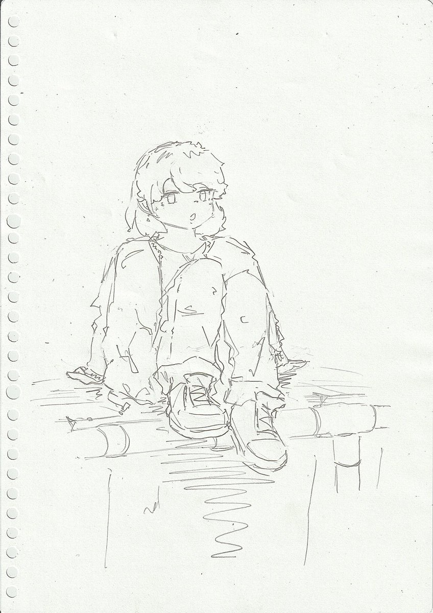 menma_122's tweet photo. らくがき✏️　
ちょっと髪短くしてみました　#oc https://t.co/pjtgK4rzvh