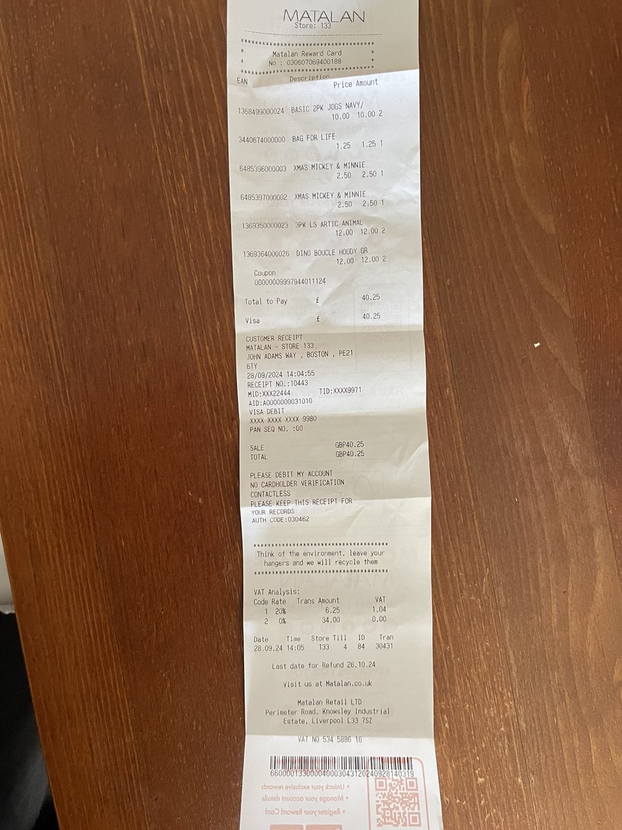 22_emlou's tweet photo. @Matalan Hiya, the images below are of my receipt and my mums. Thanks for your help! https://t.co/4MtWRg8xGi