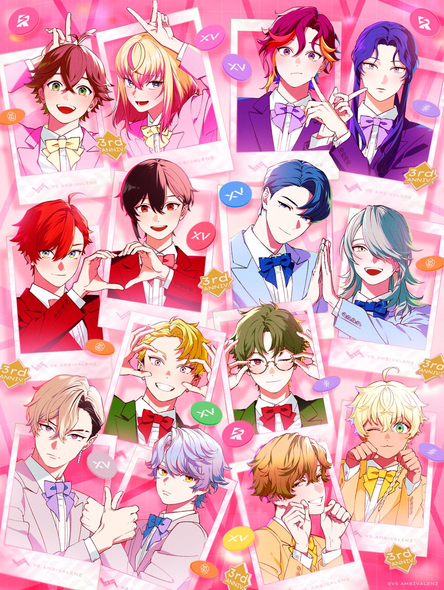 ❤️💙💚💛💜💗🤍

　VS AMBIVALENZ
 　3rd Anniversary

❤️💙💗🤍💜💚💛

クラリス、シンフォニー、イルビアの皆さま
いつもビバレンを応援ありがとうございます。

3周年を記念して特別な
撮り下ろしビジュアルを公開！

#ビバレン #ビバレン3周年