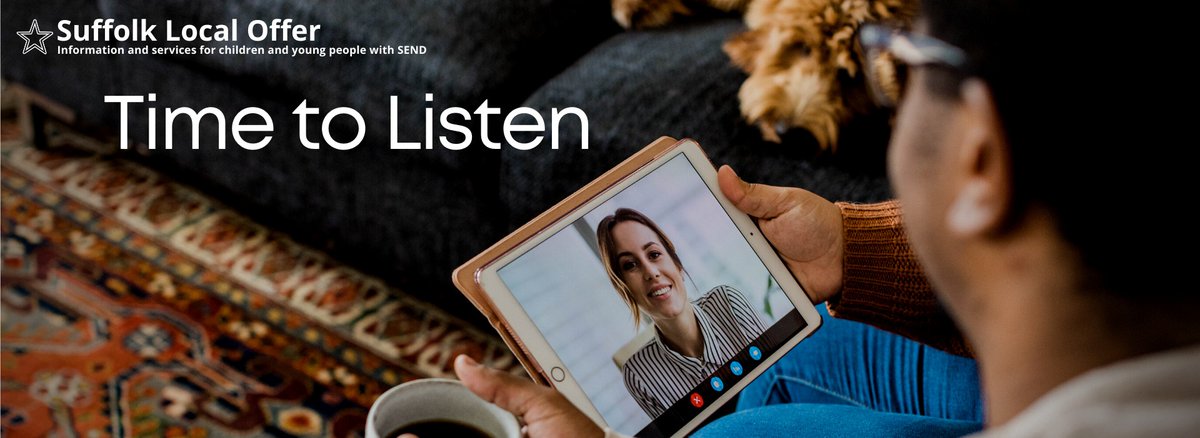 Time To Listen gives parent carers the opportunity to book a 25 minute online appointment with a leader of SEND Services in Suffolk (Education, Health or Social Care), to feedback their experiences. 

Find out more here: suffolklocaloffer.org.uk/news-and-devel…