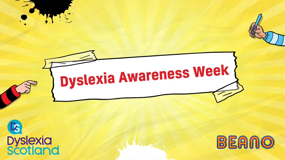DyslexiaScotlan's tweet photo. This is blamtastic: make mischief this Dyslexia Awareness Week Scotland with a very special presentation by Dennis and friends from @Beano.
https://t.co/02cqEAJ9CY https://t.co/XC0JGW0niN