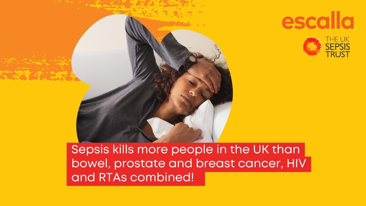escallaTraining's tweet image. There’s no single test for #sepsis, but we can all stay alert to the signs in ourselves, loved ones, or patients. Learn more with the UK Sepsis Trust's #CPD-accredited intro to Sepsis e-Learning module via your LMS.
sepsistrust.org/product/introd…
#SepsisAwarenessMonth #WorldSepsisDay