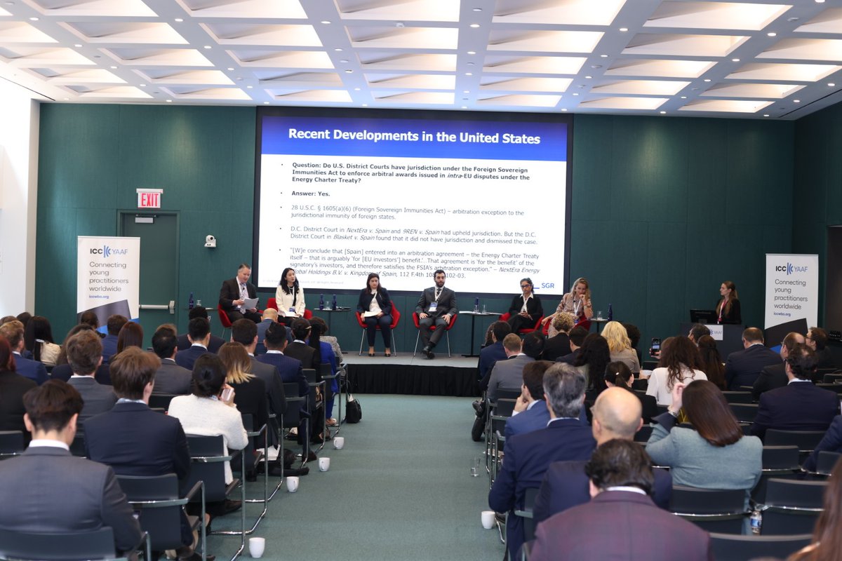 ICC_arbitration's tweet photo. The 9th ICC YAAF Global Conference was a big success 🙌 

On 27 September, over 150 young legal professionals from 41 gathered in New York to learn, network, and celebrate the mandate of the new 101 #ICCYAAF Representatives.

These are some highlights of the morning sessions 📸 https://t.co/5S6bhXyTo0