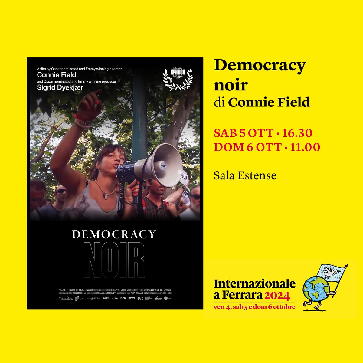 Tra i documentari presentati in anteprima a Ferrara ci sarà Democracy noir, la storia di tre attiviste ungheresi che si battono contro il governo nazionalista di Viktor Orbán per difendere libertà e democrazia. Acquista i biglietti in prevendita: intern.az/1KiP