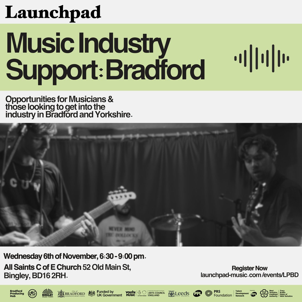 Launchpad (@_launchpadmusic) on Twitter photo Join the Launchpad team and a selection of speakers for an insightful discussion on the opportunities available to musicians, artists & aspiring professionals in Bradford & across Yorkshire.
📍Taking place on Wednesday, 6th Nov at All Saints CofE Church, Bingley
Find out more👇 Join the Launchpad team and a selection of speakers for an insightful discussion on the opportunities available to musicians, artists & aspiring professionals in Bradford & across Yorkshire.
📍Taking place on Wednesday, 6th Nov at All Saints CofE Church, Bingley
Find out more👇