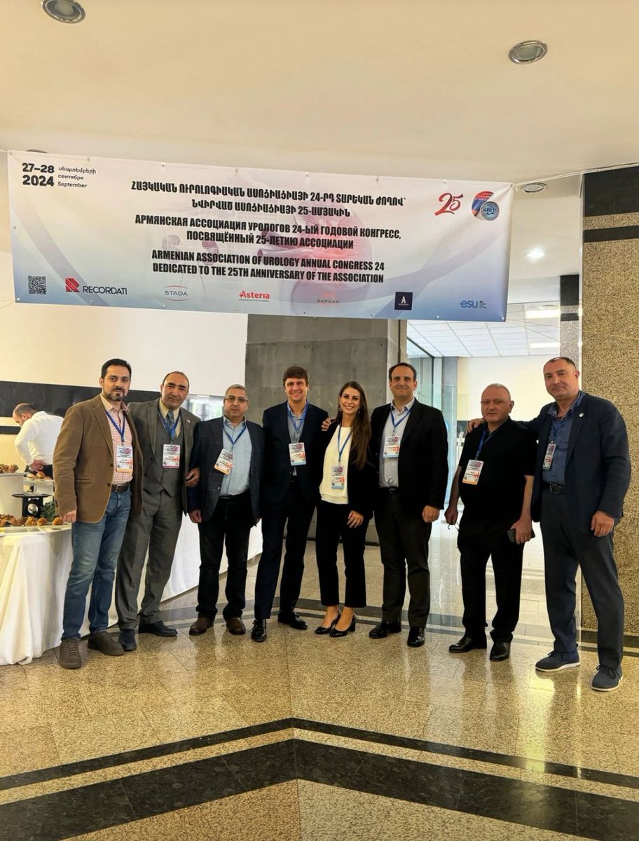 CMercinelli's tweet photo. Wonderful opportunity for scientific and cultural exchange. Thank @Uroweb for the possibility of participating as a lecturer in this #ESUcourse on #prostatecancer during the 25th anniversary of the #Armenian association of #urology
@SanRaffaeleMI https://t.co/q3clhOIXgh