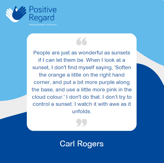 PosRegard's tweet image. Just some words from one of the greats to start your Monday. #UnconditionalPositiveRegard