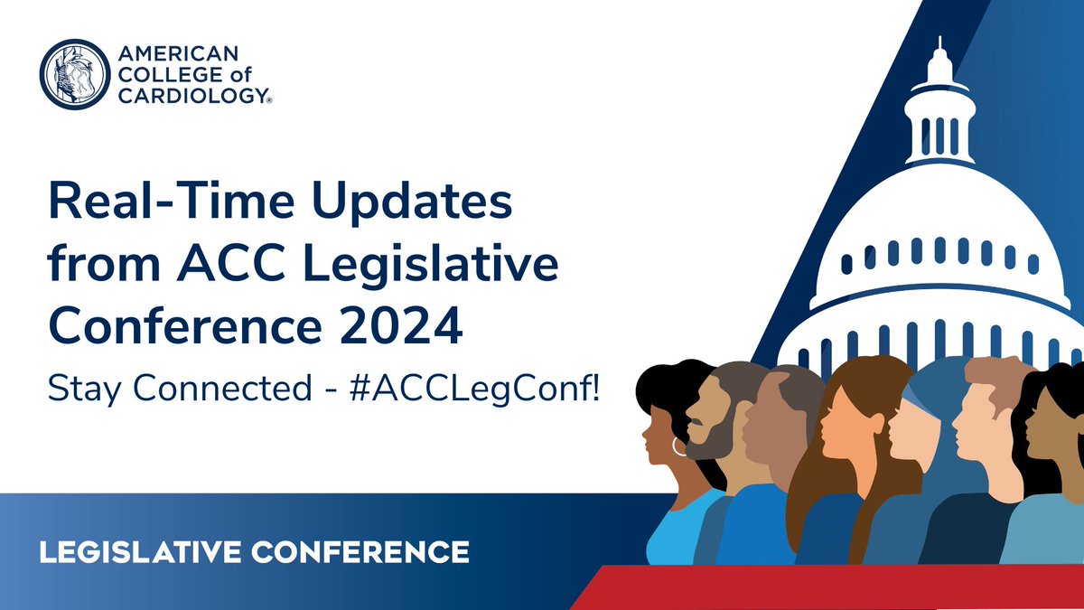 We’re off and running at #ACCLegConf 2024! #ACCAdvocacy is back with the best;

📖 Educational Sessions
🧠 Strategy Meetings
🤝 Networking Opportunities 
➕ Much More!

Be sure to follow the hashtag #ACCLegConf and <a href="/Cardiology/">ACC Advocacy</a> for the latest updates. bit.ly/3gb8g13