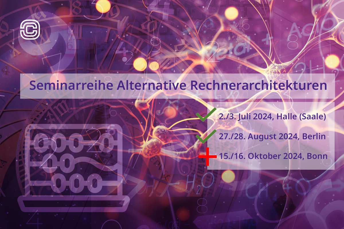 CybAgBund's tweet image. Zukunft der Computertechnik: Züchten statt herstellen? Analog statt digital? Flüssig statt fest?
Diskussion über Zukunft der Computer am 15.-16.10.24 in #Bonn (oder online).
Anmeldung: t1p.de/hdemf
#futureofcomputing #nextgenerationcomputing #alternativecomputing
