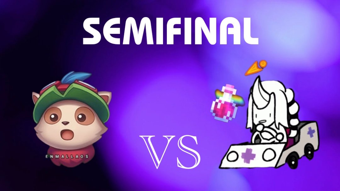 ¡SEMIFINAL! ✨

Unos enmallaos se dirigen al hospital San Jorge para establecer un diálogo amistoso e intentar ofrecerles su primera derrota en esta temporada 👀

⚔️ Enmallaos vs Neverfall

⌛ 19:30h (Bo3)

🎙️ <a href="/Recoil_Oficial/">Recoil | Mega evolved</a> <a href="/El_Pato_Cosmico/">Adrián "El Pato Cósmico"</a> <a href="/Glowomy/">Glowomy</a> 

🖥️ <a href="/CharmiLoL/">FNC Charmi</a>