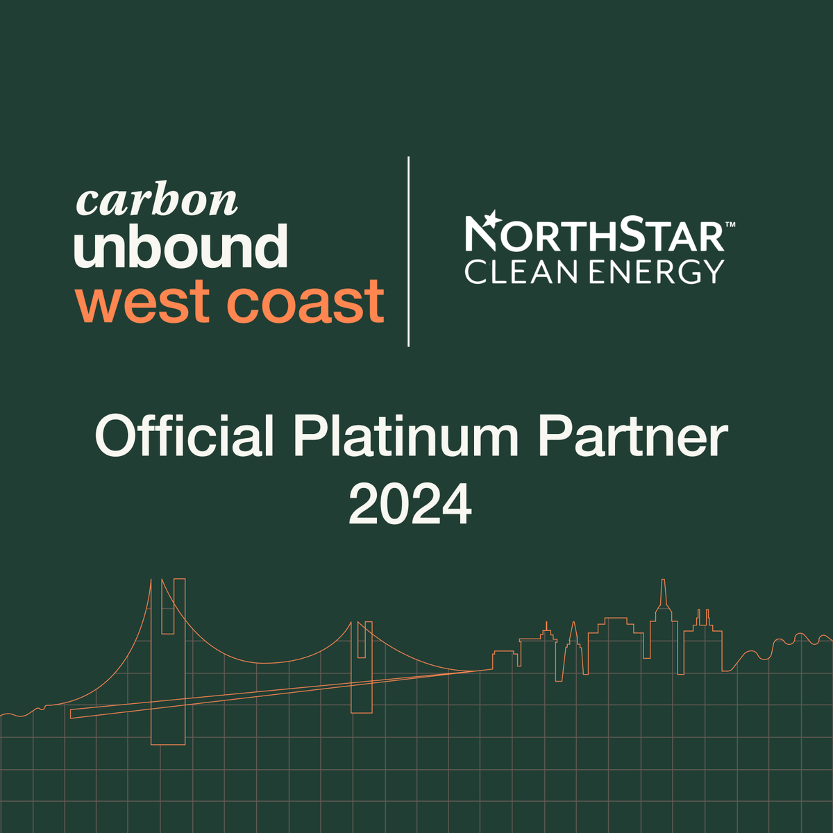 We're thrilled to welcome #NorthStar as a Platinum Sponsor for our #SanFrancisco summit next month 🌉 NorthStar is a leader in helping businesses achieve their sustainability goals through tailored energy solutions💡 

Find out more about NorthStar at lnkd.in/e3bif6Hc👈