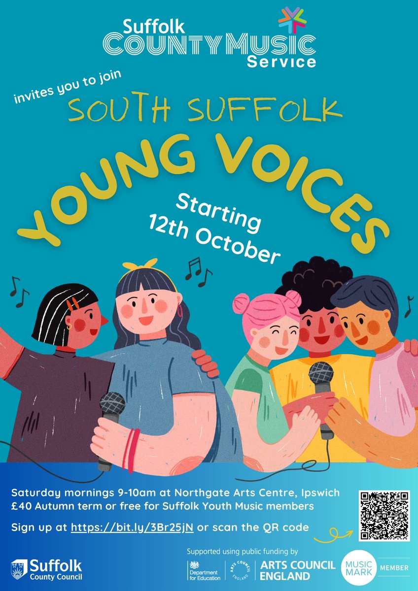 Suffolk County Music Service (@scmusics_scc) on Twitter photo 📷CALLING ALL SUFFOLK YOUNG SINGERS! 📷
Sign up for South Suffolk Young Voices.
Make new friends, sing for pleasure, have fun - the possibilities are endless.
Come and join us - we cannot wait to meet you!
suffolkcountymusicservice.co.uk/take-part/suff… 📷CALLING ALL SUFFOLK YOUNG SINGERS! 📷
Sign up for South Suffolk Young Voices.
Make new friends, sing for pleasure, have fun - the possibilities are endless.
Come and join us - we cannot wait to meet you!
suffolkcountymusicservice.co.uk/take-part/suff…