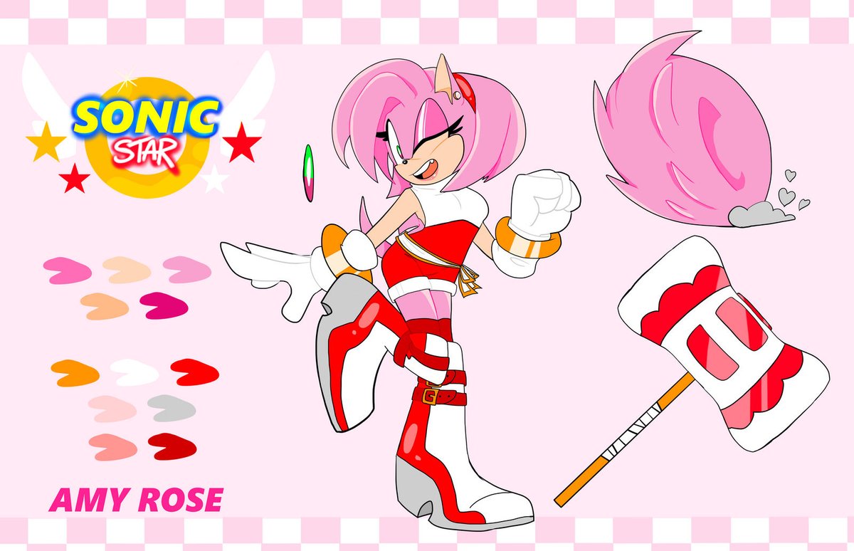 #AmyRose #sonicau Sonic star