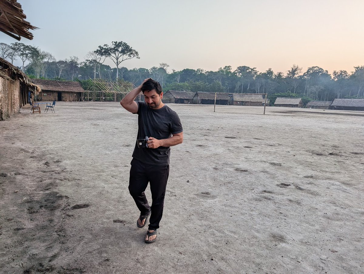 Morning strolls through a #Yanomami village, coffee in hand, set the tone for a day of fieldwork, travel, and deep conversations. These peaceful moments remind us of the importance of our mission and the amazing communities we work with.