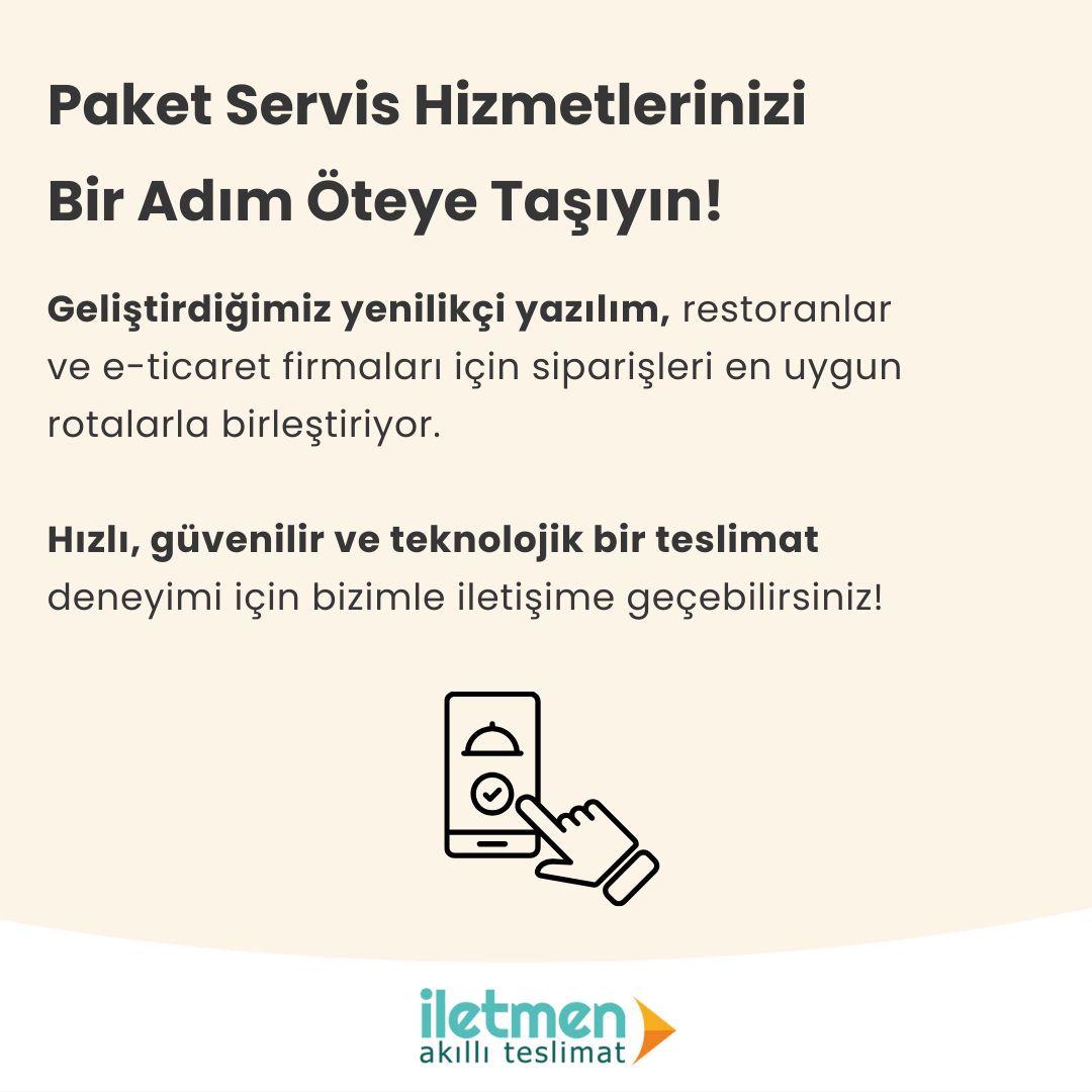 iletmenapp's tweet photo. 🚀 Paket Servis Hizmetlerinizi Bir Adım Öteye Taşıyın! 

📲 Geliştirdiğimiz yenilikçi yazılım, restoranlar ve e-ticaret firmaları için siparişleri en uygun rotalarla birleştiriyor. 

🌟 Hızlı, güvenilir ve teknolojik bir teslimat deneyimi için bizimle iletişime geçebilirsiniz! https://t.co/7Qp3p0WRDn