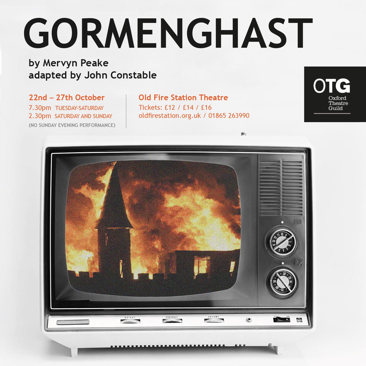TheOTG's tweet photo. Nothing changes in Gormenghast Castle... until now? 
Don't miss this atmospheric, darkly funny adaptation of Mervyn Peake's sprawling trilogy. Three weeks tomorrow until opening night! 

Tickets here:  https://t.co/vQ54SiEZ5w https://t.co/YFvbhdcTqg