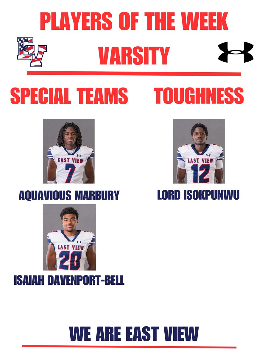 EastView_FB's tweet photo. Players of the Week - Week 5 https://t.co/aj5liHDnRr