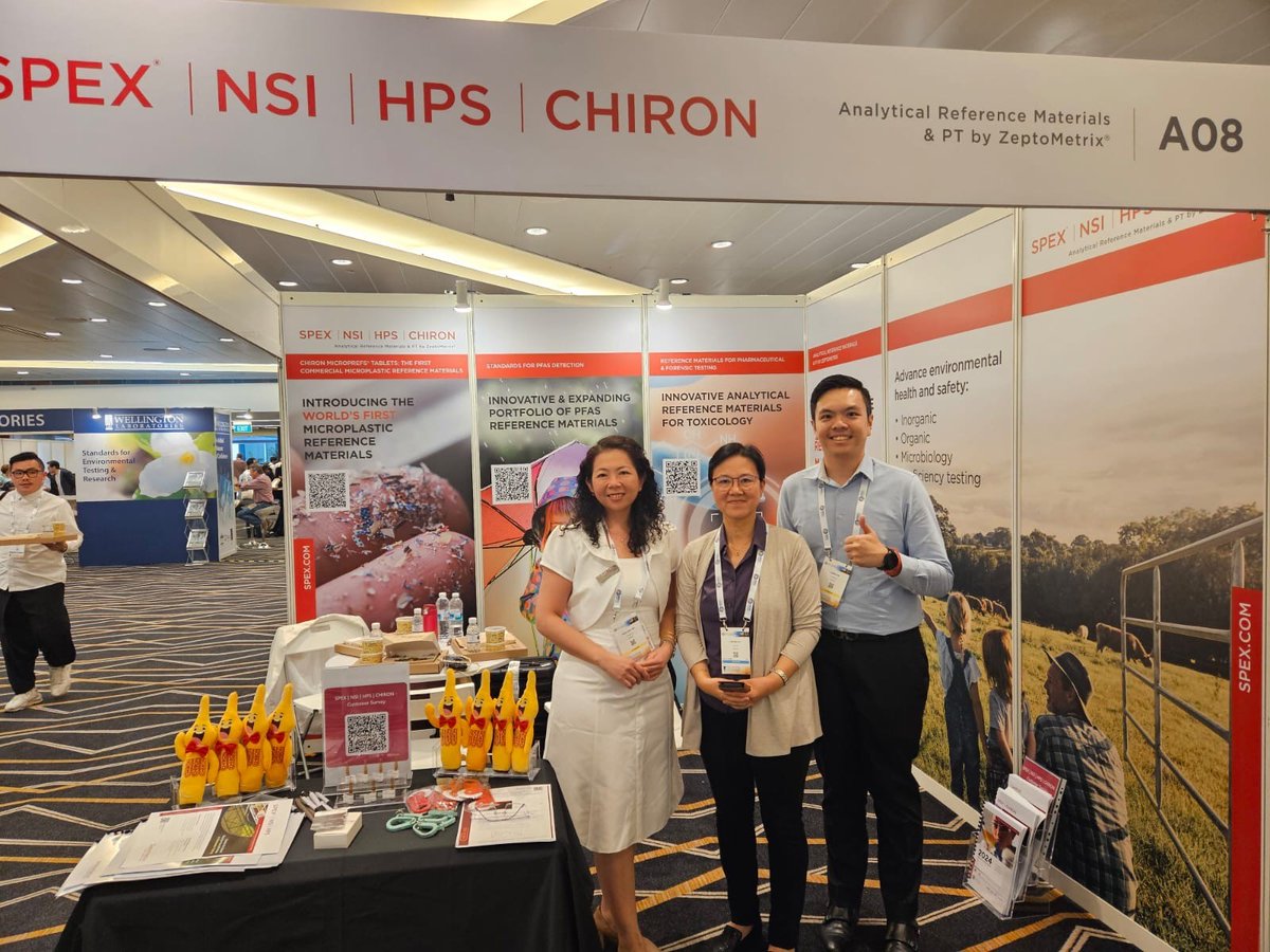 Day one of #DIOXIN2024 in Singapore is off to a great start! Stop by booth #A08 to discuss your environmental reference materials needs with Shin-Jowl Tan, Vinnie Sim and Huiling Liu.

#DIOXIN2024 #referencematerials #referencestandards #environmentaltesting