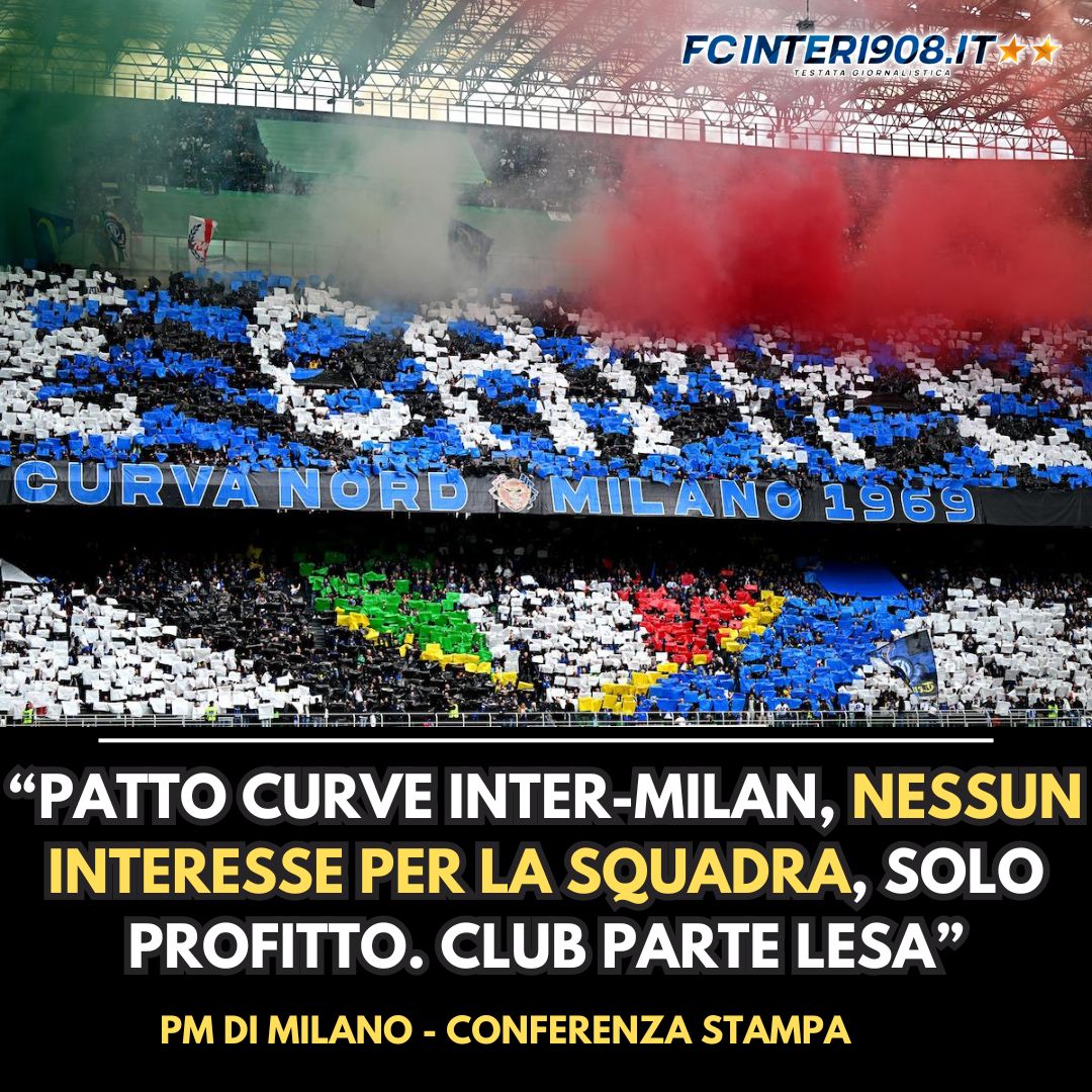 Marcello Viola, Procuratore di Milano: "Emerge che i vertici delle tifoserie di Inter e Milan avessero firmato una sorta di patto di  non belligeranza, volto a massimizzare i profitti illeciti. E vi cito qualche passaggio: 'Non ce ne importa nulla della squadra, della  campagna